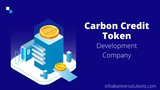 carbon credit token development company