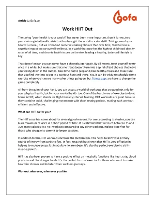 article 1 gofa co