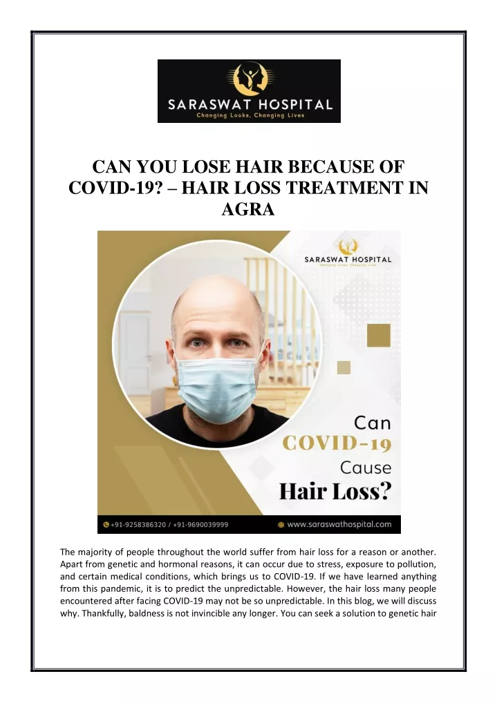 can you lose hair because of covid 19 hair loss