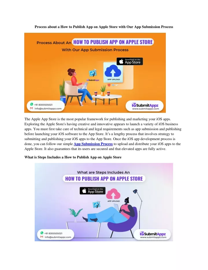 process about a how to publish app on apple store