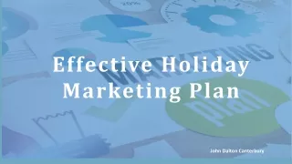 Effective Holiday Marketing Plan