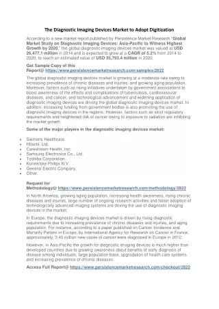 the diagnostic imaging devices market to adopt