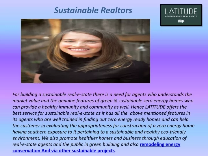 sustainable realtors