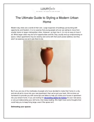 The ultimate guide to styling a modern urban home