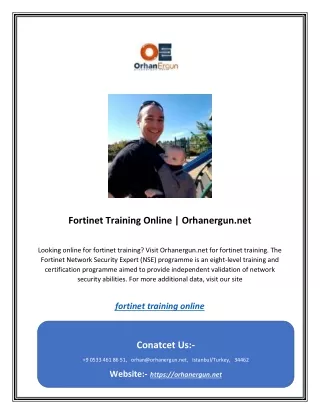Fortinet Training Online | Orhanergun.net