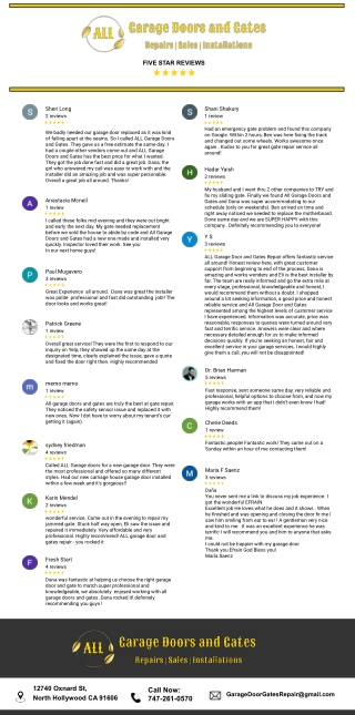 five star reviews