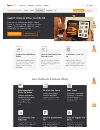 JavaScript Barcode and QR Code Scanner for Web - Dynamsoft