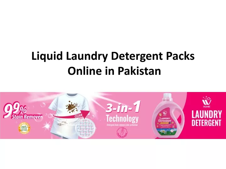 liquid laundry detergent packs online in pakistan