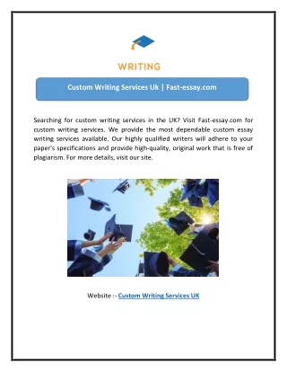 Custom Writing Services Uk | Fast-essay.com