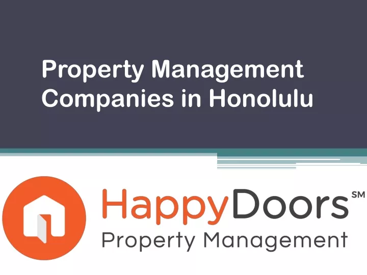 property management companies in honolulu