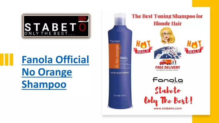 fanola official no orange shampoo