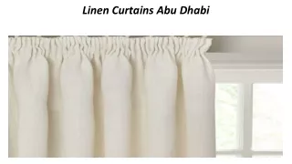 linen curtains abu dhabi