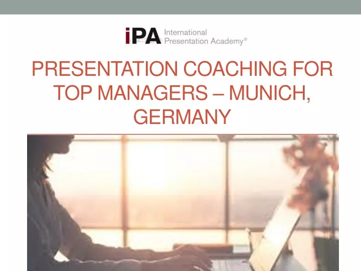presentation coaching for top managers munich germany