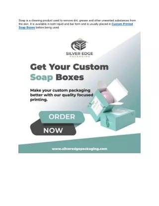 Custom Printed Soap Boxes - SEP