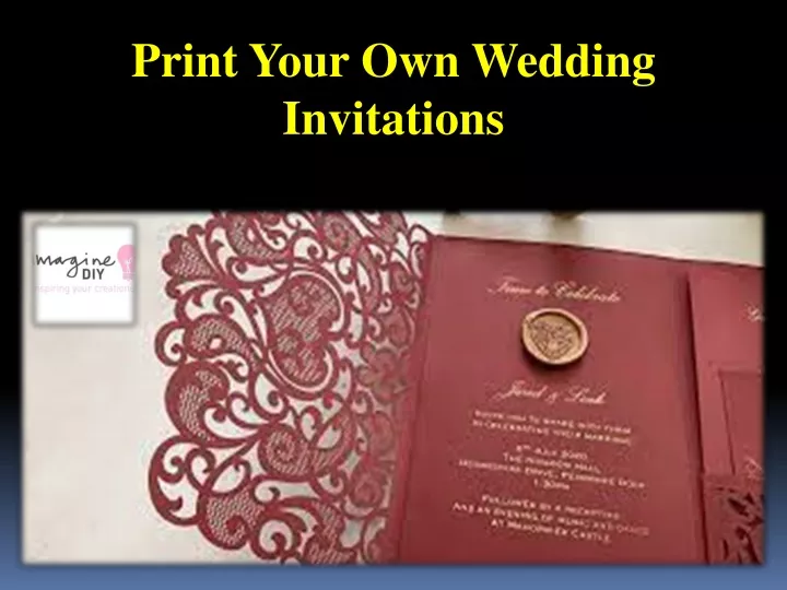 print your own wedding invitations