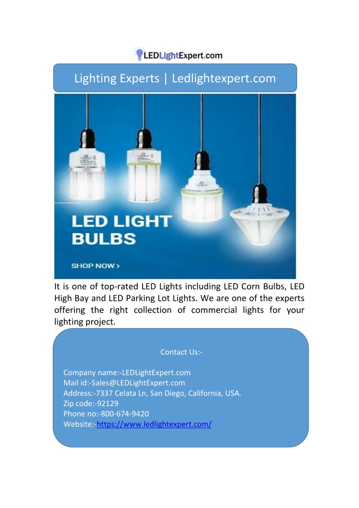 lighting experts ledlightexpert com