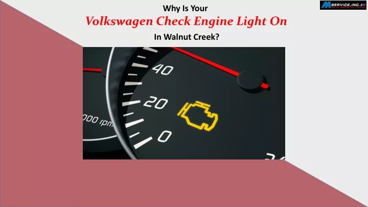 why is your volkswagen check engine light