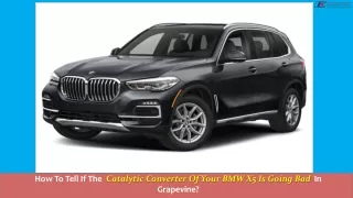 how to tell if the catalytic converter of your