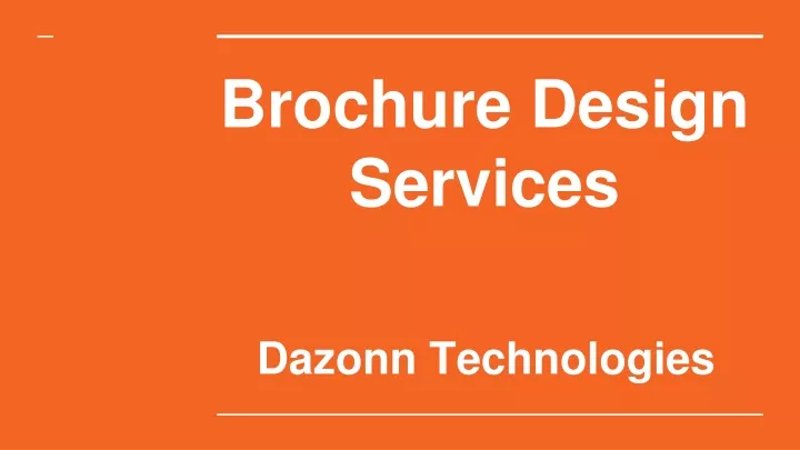 brochure design services