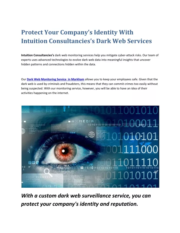 protect your company s identity with intuition