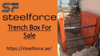 Trench Box for Sale - SteelForce Turkey
