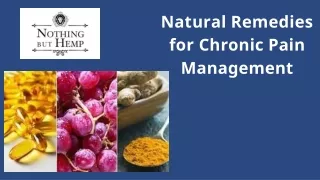 Natural Remedies for Chronic Pain Relief