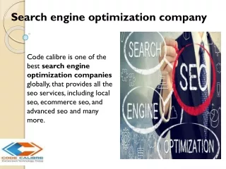 Search engine optimization company