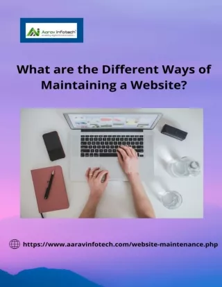 What are the Different Ways of Maintaining a Website