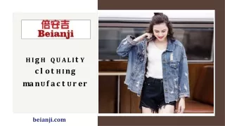 Small Orders Clothing Manufacturers