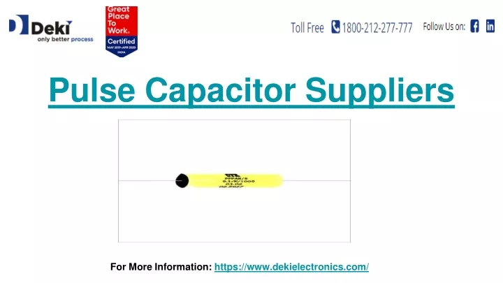 pulse capacitor suppliers