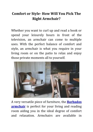 comfort or style how will you pick the right