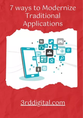 What are the Ways to Modernize Traditional Applications?