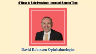 6 Ways to Safe Eyes from too much Screen Time