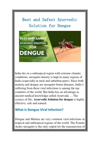 best and safest ayurvedic best and safest