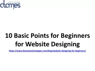 10 Basic Points for Beginners for Website Designing