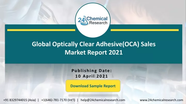 global optically clear adhesive oca sales market