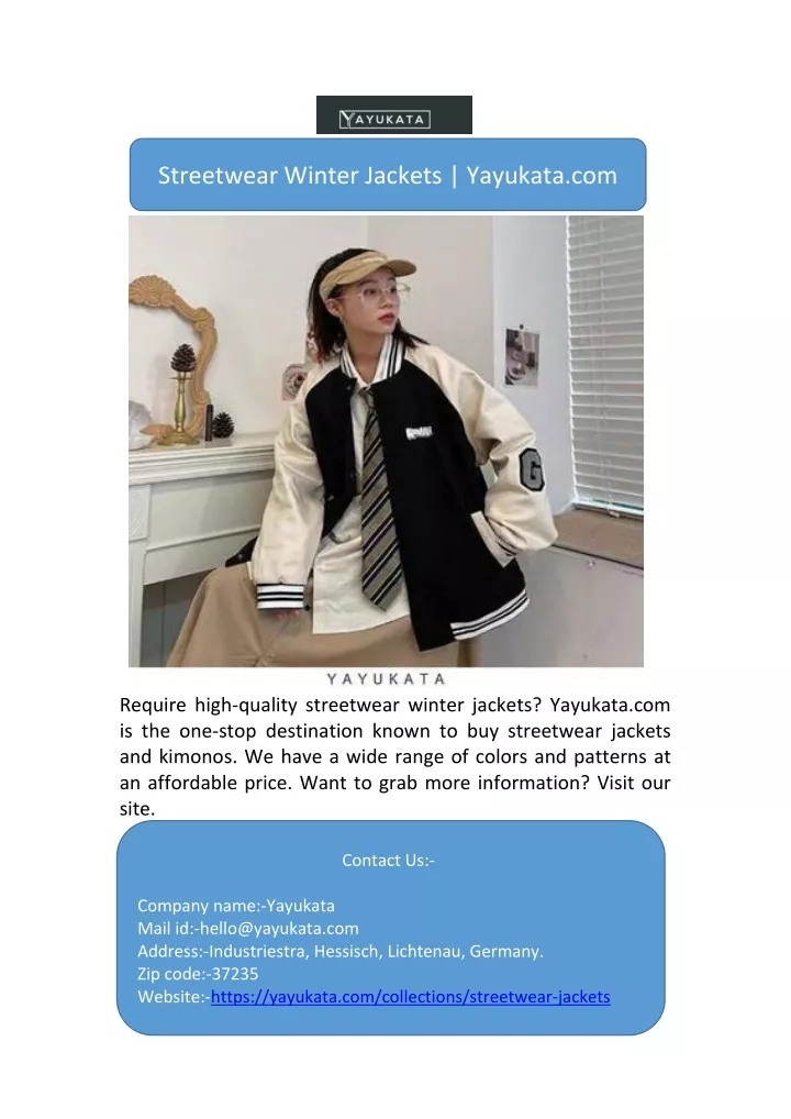 streetwear winter jackets yayukata com