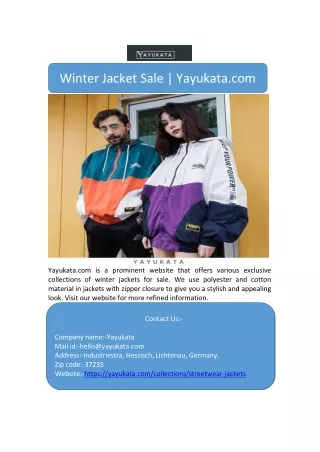 Winter Jacket Sale | Yayukata.com