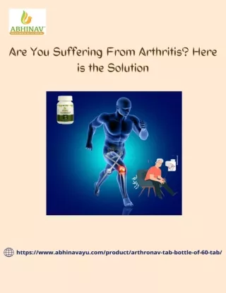 Are You Suffering From Arthritis