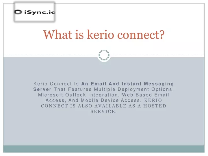 what is kerio connect