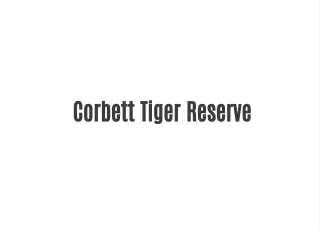 corbett tiger reserve