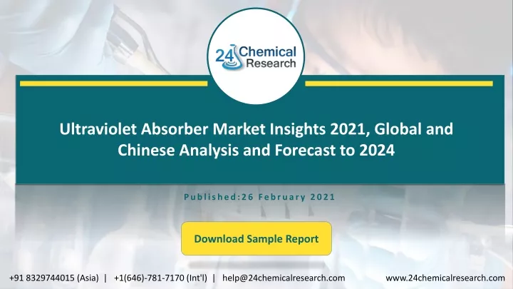 ultraviolet absorber market insights 2021 global