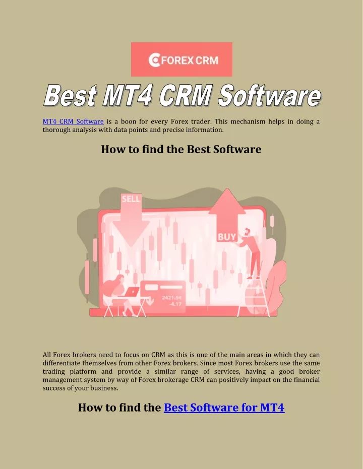 mt4 crm software is a boon for every forex trader