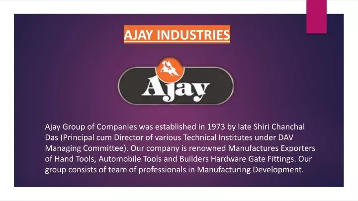 ajay industries