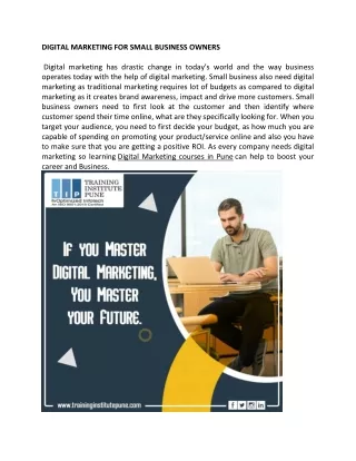 digital marketing for small business owners