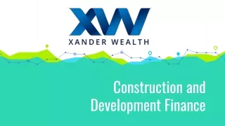 Construction and Development Finance