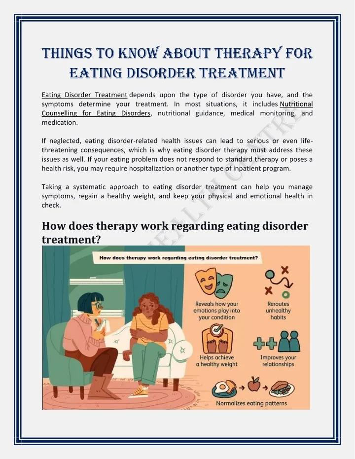 PPT - Things To Know About Therapy For Eating Disorder Treatment ...