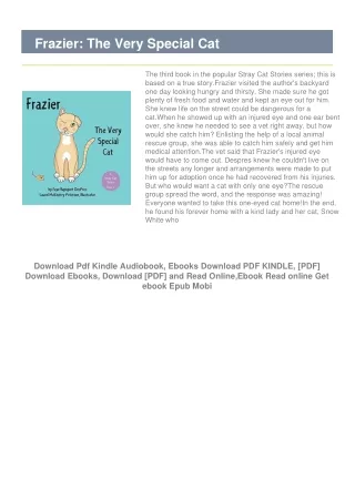 Download [PDF] Frazier: The Very Special Cat Free Epub