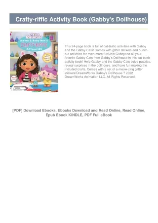 pdf [DOWNLOAD] Crafty-riffic Activity Book (Gabby's Dollhouse) Full Pages