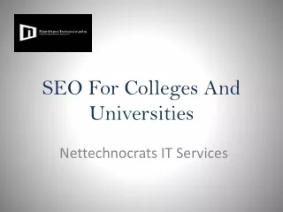 Importance Of SEO For Colleges And Universities
